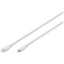 Digitus Lightning silikona savienojuma kabelis, USB-C - Lightning, 1m, 480 Mbps, 60W, 3A, 25000 locījumu