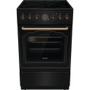 Gorenje Keraamiline pliit GECS5B70CLB, 70L, 220-240V, 4 p&otilde;letit, elektriline ahi, must, multifunktsionaalne, isepuhastuv
