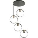 Besk laelamp 9149645, 4xE27, 40W, 220-240V, matt must antiiksete kuldsete aktsentidega, metall
