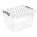 Dėžė su dangteliu Leonie 0611159004 Keeeper 37,5x28,5x23,5cm 16,6L permatoma