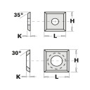 Запасное лезвие 12X12X1.5 35&deg;, CMT, 790.120.00