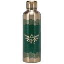 Paladone Metāla Ūdens Pudeles PP13472NN, 500ml, nerūsējo&scaron;ais tērauds, zaļa, oficiāli licencēts Nintendo produkts