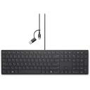 Dell KB525C Tastatūra 580-BBSV, USB-C, 0.46kg, Klusi taustiņi, Izturīga pret izlie&scaron;anu, Zema profila taustiņi, Regulējams slīpums