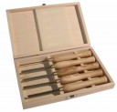 Set of turning tools, 5 pieces, size 250 mm. DM 460, Scheppach