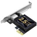 Tp-Link Tīkla karte TX201, 1x2500Base-T, PCIe, 2,5 Gbps, zema profila kontaktdak&scaron;a, QoS atbalsts