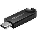 Sandberg USB-C BT 5.3 traadita dongle 136-69, 20m, 2.1Mbit/s, USB-C isane, must