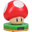 Paladone Super Mushroom digitālais modinātājs PP10064NN, 13,7cm, USB, LCD, trauksme, apgaismojums