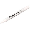 Цветной маркер, перманентный, круглый, Ø1-5мм, белый