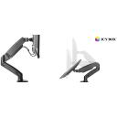 Raidsonic ICY BOX IB-MS303-T monitoru statīvs, 6.5kg, 360&deg;, regulējams statīvs, melns