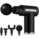 Media-Tech Массажная пушка MT6521, 0.583 кг, 6 скоростей, 4 сменные насадки, USB, черный цвет
