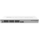 Mikrotik CRS326-24G-2S+RM valdomas jungiklis 24 prievadai 1000M, 2 SFP+ prievadai, VLAN 4000, 16MB atmintis, 512MB vidinė atmintis