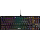 Проводная механическая игровая клавиатура 87 клавиш RGB подсветка MX Red TKL Cometstrike GK-50 Чёрная CND-SKB50-US CANYON