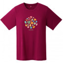 Krekls WICKRON T-Shirt MOUNTAIN Leaves W, izmērs: S, Wine Red, 4548801983666 Mont-Bell
