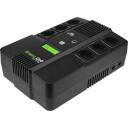 Green Cell UPS AiO 600VA 360W UPS06, 600 VA, 360 W, 1 x USB, 2 x RJ-45, 7 Ah, 1 akumuliatorius, 6 x C/F tipo, 6 ms