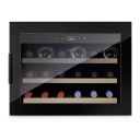Винный шкаф холодильник встраиваемый 18 бутылок компрессорная технология класс энергоэффективности G размеры 34.5&times;82&times;55.5 cm чёрный WineSafe 18 EB 00627 Caso