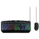Mediarange Klaviatuur ja hiir GS102 MRGS102-UK, 104 nuppu, RGB LED taustavalgustus, 6-nupu rollover, USB