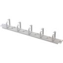 Digitus Kabeļu vadības panelis DN-97601, 483mm, 1U, 5x kabeļu gredzens, tērauds, pelēks