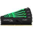 Kingston FURY operatīvā atmiņa DIMM HX426C16FB3AK4/32, 32 GB, 4 x 8 GB, DDR4, 2666 MHz, CAS 16, dzesē&scaron;ana ar siltuma izkliedētāju