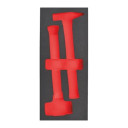 TUK&Scaron;I PUTU IELIKTŅI TĒRAUDA UZGLABĀ&Scaron;ANAI, EMPTY 2 PC ENGINEER & DEAD BLOW HAMMER FOAM SET, 4932493682 MILWAUKEE