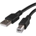 Emos USB кабель S70202, 2м, черный, 1шт в блистерной упаковке, ПВХ, USB 2.0, для зарядки/переноса данных, A разъем &ndash; B разъем
