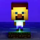 Paladone Minecraft Steve Ikoni Valgus PP6594MCF, 11.8cm, 3V, LED, 1 pirn, vabalt seisv