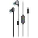 Lenovo RGB m&auml;ngu k&otilde;rvaklapid E510 GXD1N40797, 32&Omega;, -38dB, 7.1 kanali virtuaalne ruumiline heli, USB-C, RGB valgustus