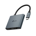 USB Type-C 3-in-1 Hub, TP-Link, UH3020C, 3, 1*HDMI 4K@60Hz, 1*PD 100W, 1*USB Type-A 5Gbps, CE, FCC, RoHS, HDMI, BSMI, Aliuminio korpusas
