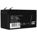 Green Cell Аккумулятор AGM41, 12V, 1.3Ah, 0.53кг, 1 шт.
