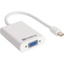 Sandberg Adapter MiniDP>VGA+Audio 509-05, 0.1m, 1xMiniDP, 1xVGA, 1x3.5mm, 1xMicroUSB, 1920x1200@60Hz