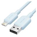 Vention USB 2.0 Type-A vyri&scaron;kas į Lightning vyri&scaron;ką 1m 2.4A mėlynas LAMSF, 480Mbps duomenų perdavimas, mink&scaron;tas ir patvarus
