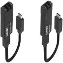 Lindy 43312 USB 3.2 pikenduskaabel, 100m, 10Gbps, must, RF ja EM h&auml;irete suhtes vastupidav