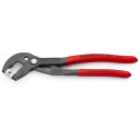 Hose Clamp Pliers, Knipex, 85 51 180 C SB, 180 mm, pelēks, neslīdo&scaron;as rokturi