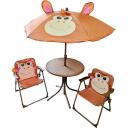 Besk V&auml;lis m&ouml;&ouml;bli komplekt 9105764, 1 laud, 2 tooli, 49 cm, 50 cm, 26 cm, 27 cm, 105 cm, pruun v&auml;rv