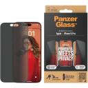 PanzerGlass ekraani kaitse iPhone 15 Pro P2810, 1 tk, L&auml;bipaistev, L&ouml;&ouml;gikindel, Ultra-Wide Fit w. EasyAligner