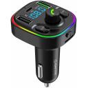 Manta FM modulaator TFM102 STREAM, QC3.0 USB, USB-C PD 20W, Bluetooth 5.0, MicroSD pesa, 7 taustavalguse t&uuml;&uuml;pi