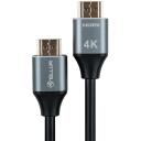 Tellur ātrgaitas HDMI 2.0 kabelis TLL312001, 150cm, 18Gbps, 4K x 2K, 24K apzeltīti spraudņi, 3D, Ethernet, HDR