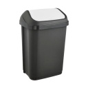 Waste bin with rotating lid 10L Swantje 25.5x19x38cm graphite color  0610306826