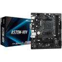 Asrock Pagrindinė plok&scaron;tė A520M-HDV, AM4, DDR4 64GB, 2 DIMM, 1 M.2, 1 SATA III, 1 HDMI, 1 D-Sub, 1 DVI-D, 1 PS/2, 1 COM, 1 RJ-45