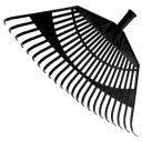 Grābeklis vēdekļveida, plastmasas, 54cm, bez kāta KS