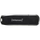 Intenso USB atmintinė 3533490 64 GB, USB 3.2 Gen 1, Skaitymo greitis 70 MB/s, Juoda, Plastikas