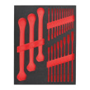 TUK&Scaron;I PUTU IELIKTŅI TĒRAUDA UZGLABĀ&Scaron;ANAI, EMPTY 22 PC MAXBITE RATCHETING COMBINATION SPANNER FOAM SET, 4932493677 MILWAUKEE