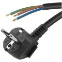 Emos Toitekaabel S18322, 2m, 3x1,5mm2, must, PVC, H05VV-F 3G, 1 tk, riputatav