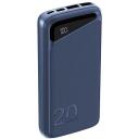 Navitel Power Bank PWR20 MX Blue, 20000mAh, 3.7V, 74Wh, 2 USB-A porti, kahepoolsed USB-C port