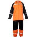 Lietus kostīms PVC Hi-Vis, oranžs/t.zils, ar atst.elementiem, 3XL izm