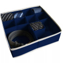 Box with sections L 30,5x30,5x10cm Blue 129135002 ORDINETT