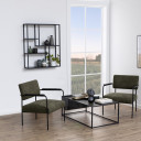 Sienas plaukts SEAFORD 75x20xH91cm, melns AC80885 Allit