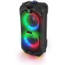 Esperanza EP157 BT FM LED RGB skaļrunis melns 10W, 185mm, 150mm, 398mm, 10m, 5h, 5V, 3.5mm, 5.0, LED apgaismojums