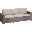 Dārza dīvāns trīsvietīgs Moorea 3 Seater Sofa 29196778587 KETER