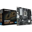 Gigabyte Материнская плата B760M D3HP DDR4, поддерживает процессоры Intel Core 14-го поколения, 4+1+1 фазы цифрового VRM