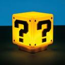 Paladone Super Mario Mini Bloka Gaisma PP3428NN, 11cm, LED, 1 spuldze, dzeltena/balta, galda/plaukta stiprinājums